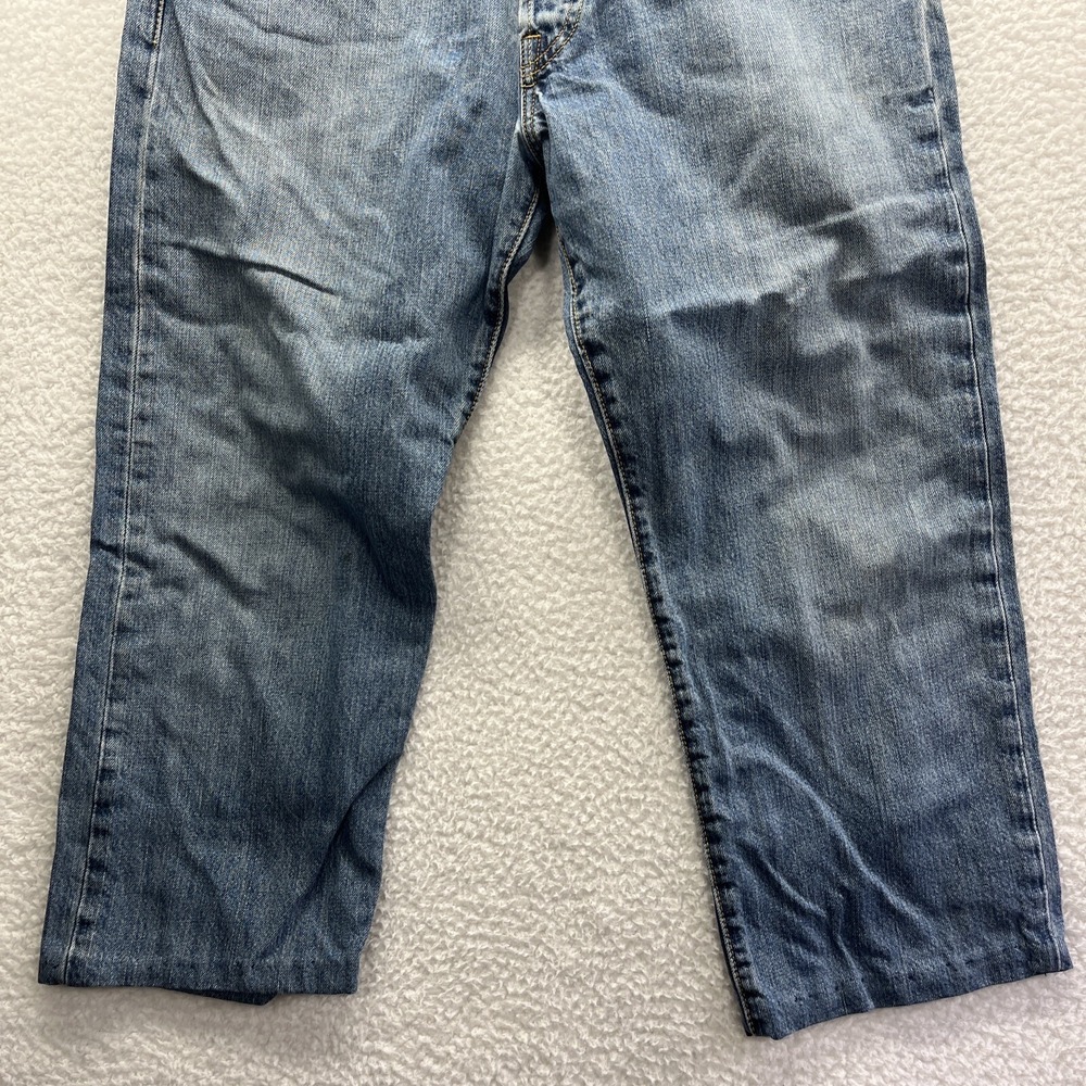Vintage Levis Jeans Adult 32x21 Blue 501 Button Fly Denim 80s 90s Baggy Chore - Picture 2 of 16